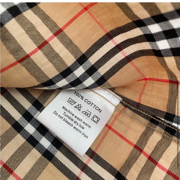 Burberry check button up shirt - Picture 5 of 6